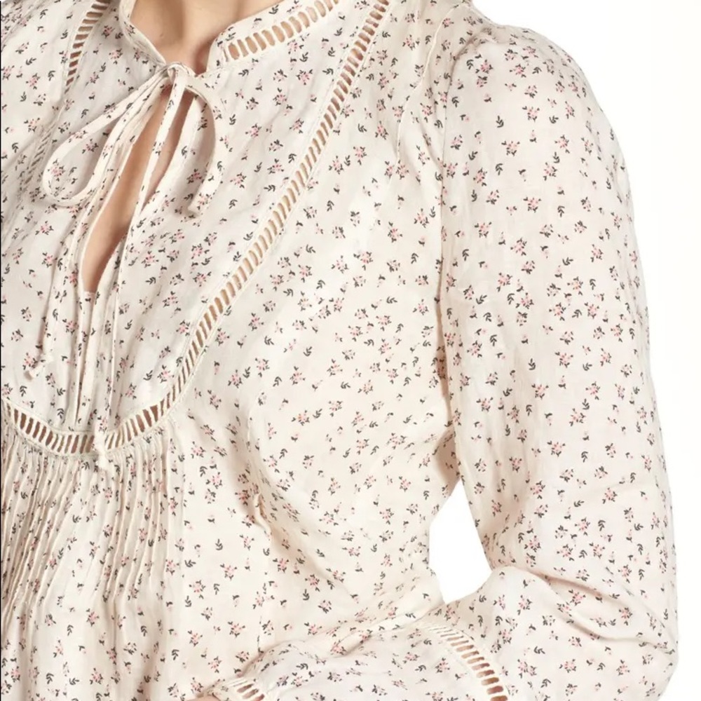 NWT MCGUIRE Denim Lillet Blouse - Picture 5 of 15